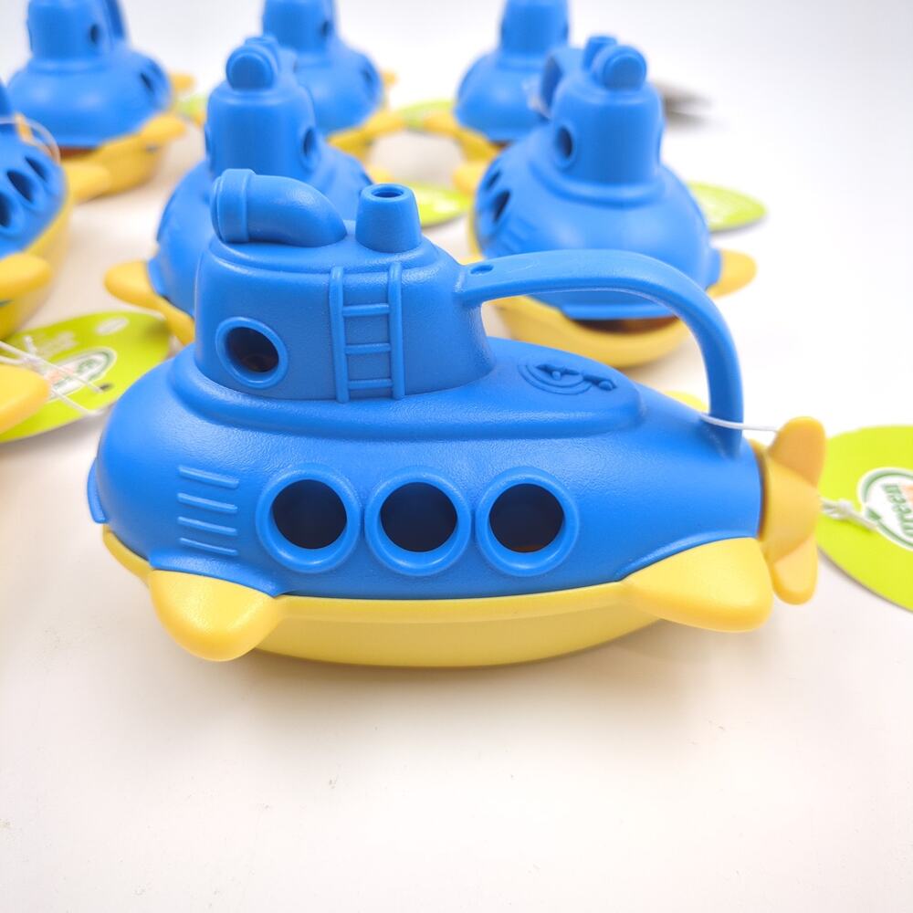 Green Toys Bubbling Submarine Lot of 8 Bath Toys Eco Friendly USA Made NWT - Picture 2 of 9